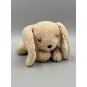 MTY International My 1st Easter Bunny Rabbit Rattle Soft Plush Toy Brown Tan 7”